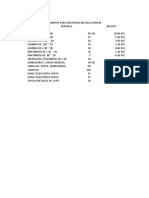 Desglose Formaleta Metalica (40 Mt2)