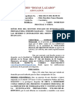 Vario Domicilio Procesal y Otros - Cristobal Espinoza Henry William - Principal