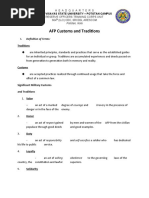 AFP Customs and Traditions: Definition of Terms