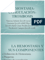 Hemostasia Coagulación Trombosis