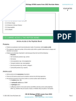 2.3 Proteins: 2.3.1 Amino Acids & The Peptide Bond