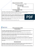 Modelo Plano de Ensino - Ciências