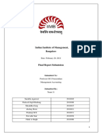 Indian Institute of Management, Bangalore: Date: February 20, 2021