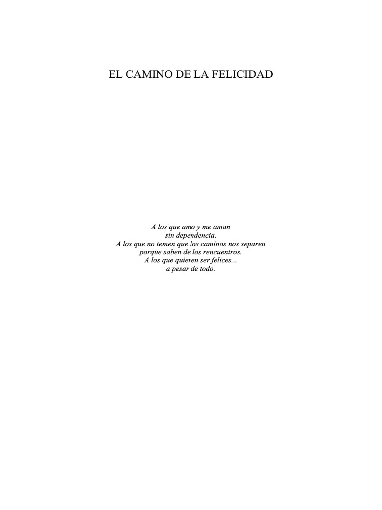 El Camino de La Felicidad - Jorge Bucay | PDF | Felicidad | Dialéctico