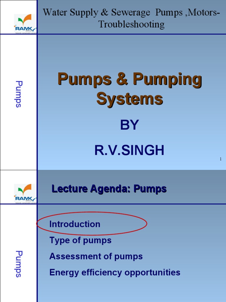 Overview of Pumping Systems | PDF | Pump | Fluid Mechanics
