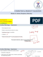 QIPV 10 - Surface Roughness Metrology