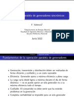 Operación paralela generadores: cálculo corrientes, potencias