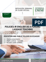 Unemi: Policies in English As A Foreing Laguage Teaching