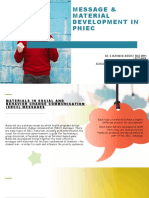 Message & Material Development in Phiec