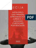 ECIJA Metaverso Una Primera Aproximación Jurídica y Algunas Cuestiones Por Resolver (2022)