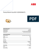 Pump Motor5 HP 230 V (EJMM3613T)