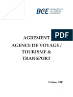 Agrément Agence de Voyage, Tourisme Et Transport