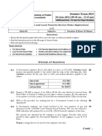 Pakistan Institute of Public Finance Accountants: Summer Exam-2021