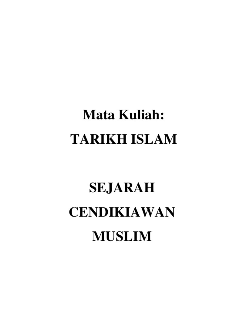 9 Cendikiawan Muslim 9 Cendikiawan Muslim
