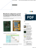 VyR Entretenimiento Manuales de Configuración y Servicio de Maquinas de Frutitas Tipo Picachu