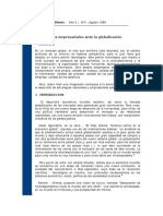 Los Desafíos Empresariales Ante La Globalización: Gestión en El Tercer Milenio. Año 2