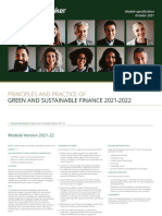 Principles and Practice Of: Green and Sustainable Finance 2021-2022