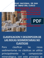 Roca sedimentaria: clasificación y descripción de las rocas no clásticas