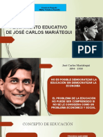 Pensamiento Educativo de José Carlos Mariátegui