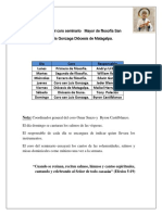 Lista Del Coro Seminario Mayor de Filosofía San Luis Gonzaga PDF
