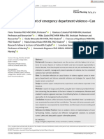 Nursing Management of Emergency Department Violence - Can We Do More?