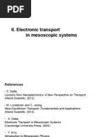 II. Electronic Transport in Mesoscopic Systems