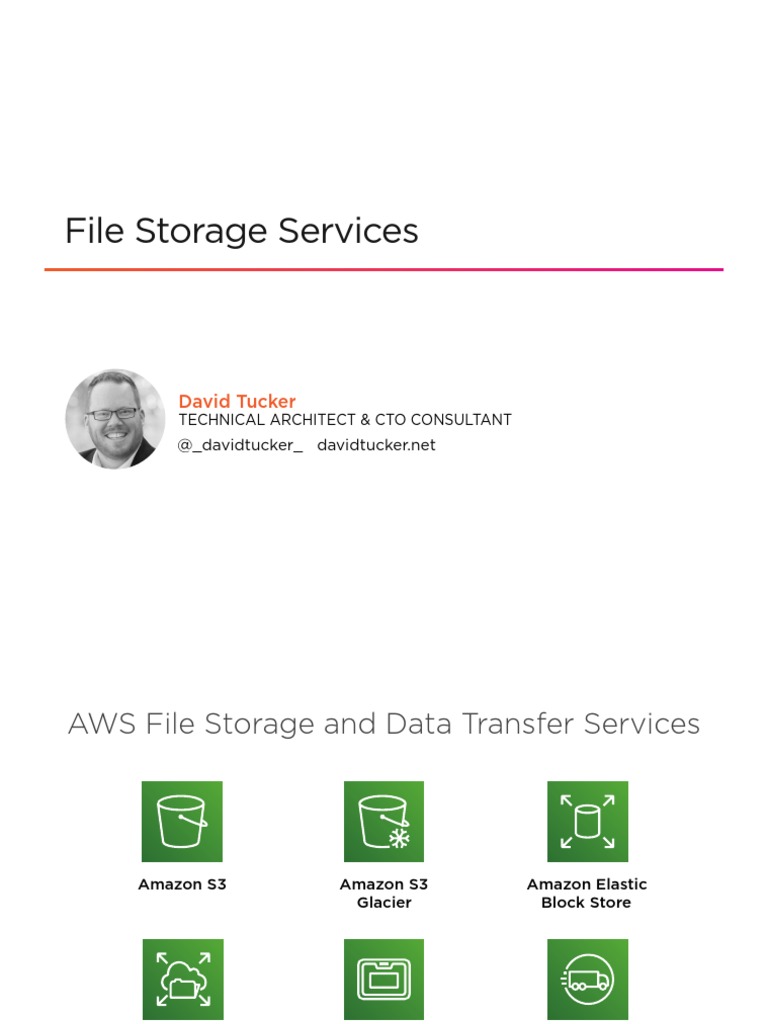 File Storage Services Slides PDF Amazon  Services Computing