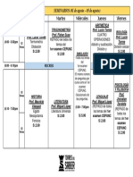 Horario Semana CEPUNC 11 DE JULIO A 15 DE JULIO