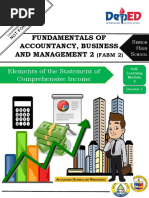 Fundamentals of Accountancy, Business and Management 2 2: Elements of The Statement of Comprehensive Income