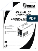 Manual Operador Infra Arctron-205