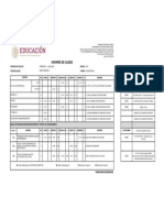 Horario de Clases: 4EV Vespertino Febrero - Julio 2022 Mecatrónica