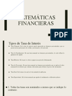 Matemáticas Financieras.
