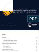 Lineamientos Protocolo Institucional 2018