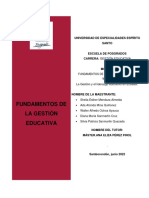 La Gestión y El Liderazgo Educativo en Ecuador