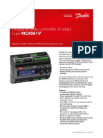 Data sheet programmable controller, 6 relays type MCX061V (Техническая спецификация)