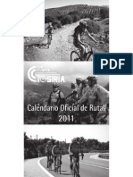 Calendario de Marchas Del Club Ciclista Tosiria 2011