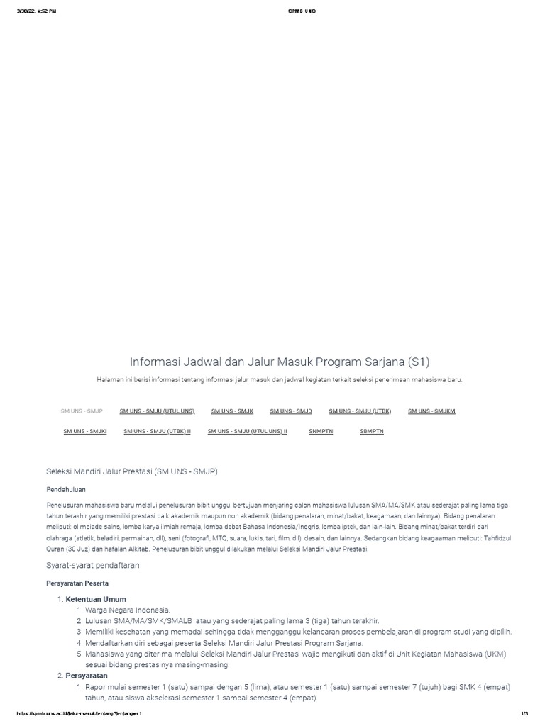 Spmb uns pdf