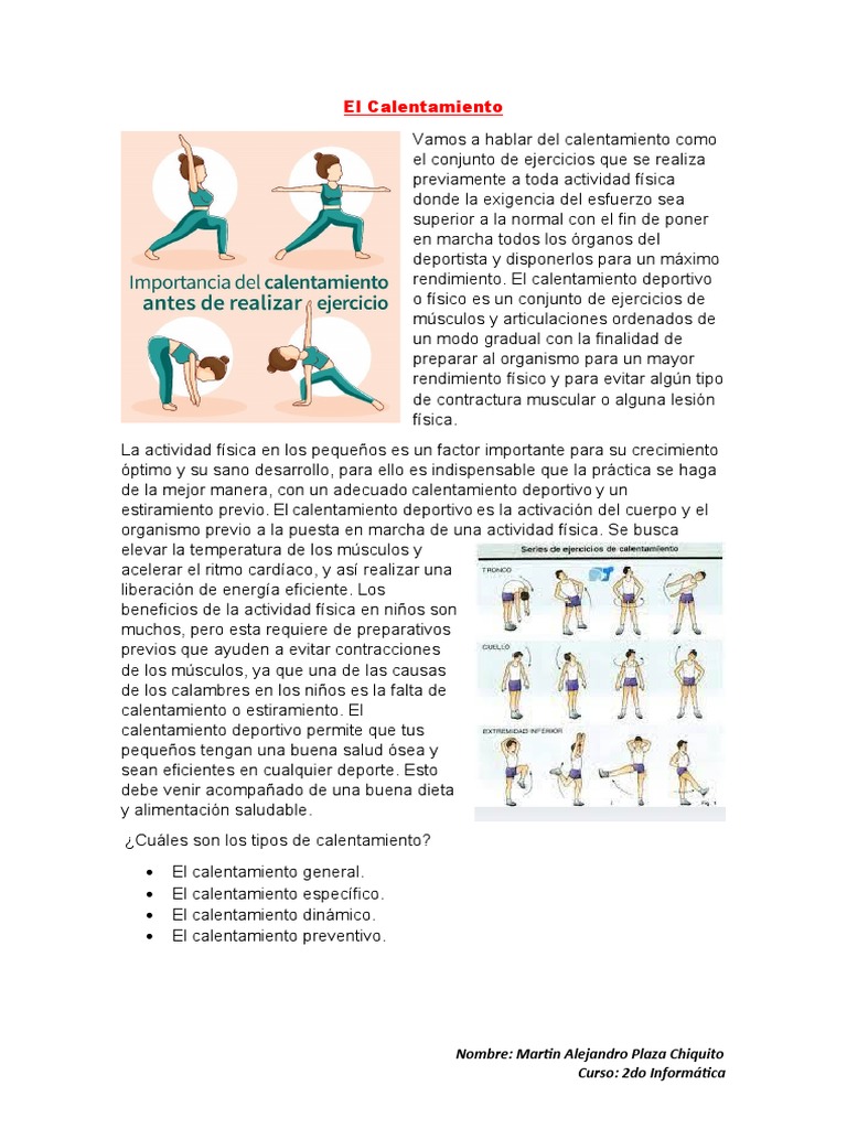 Tarea de Educacion Fisica | PDF | Deporte del atletismo | Flexibilidad ...