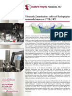 Ultrasonic Examinations in Lieu Radiography