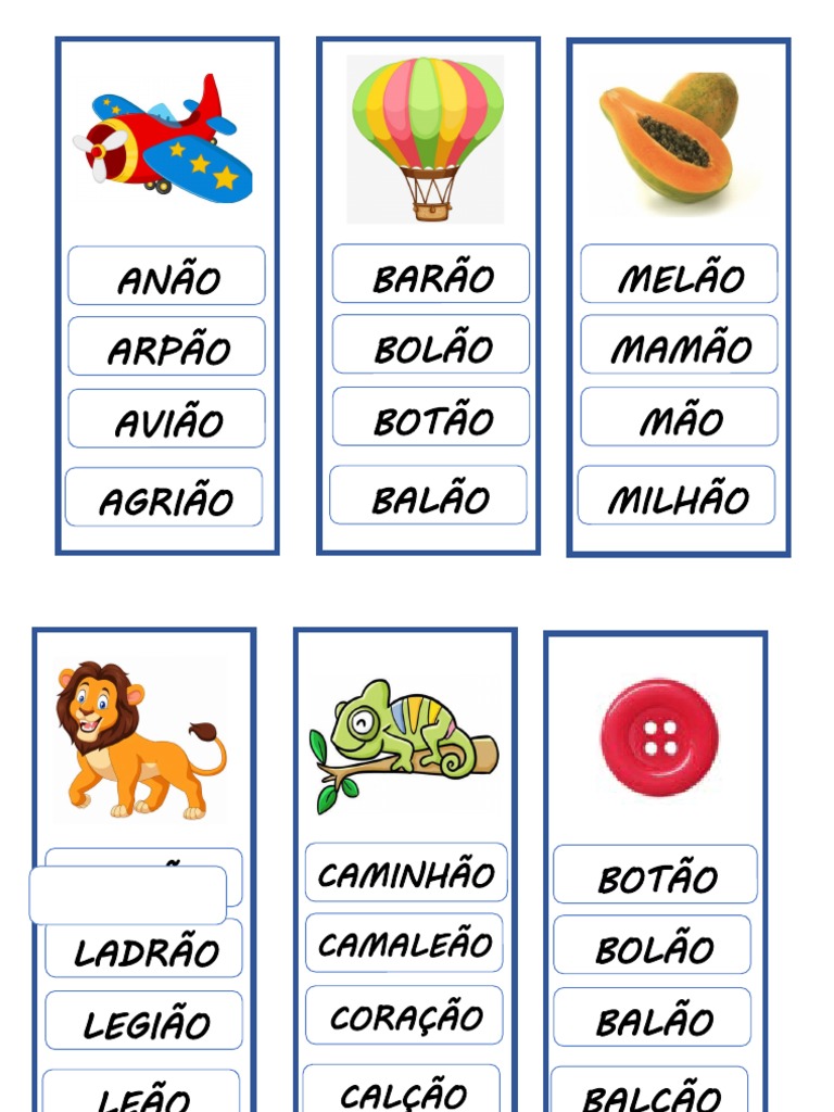 Palavras terminadas em ÃO com seus significados | PDF