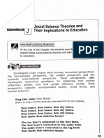 CHAPTER 3 Social Science Theories and Their Implications To Education