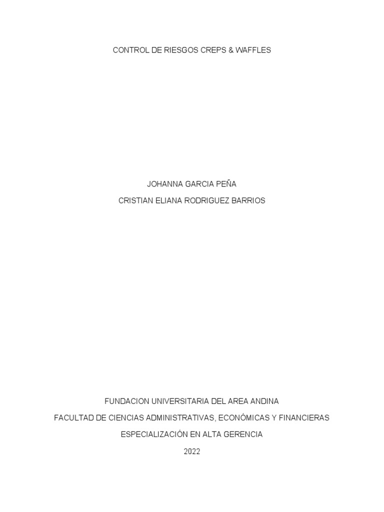 Crepes & Waffles Trabajo 22 PDF Amor Business