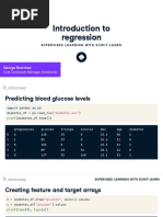 Introduction To Regression: George Boorman