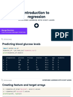 Introduction To Regression: George Boorman