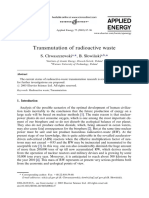 Radioactive Waste Transmutation Research Review