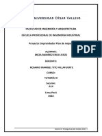 Proyecto Emprendedor Plan de Mejora - TUTORIA III