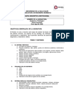 Carta Descriptiva Anatomia y Fisiología I Ing Biomédica Ciclo 2022