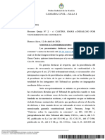 Desalojo por vencimiento de contrato: desestiman recurso de revocatoria in extremis