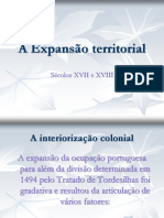 Expansão-territorial - Séculos 17 e 18