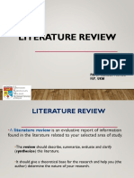 Literature Review: PM DR Rasidah Arshad Fep, Ukm